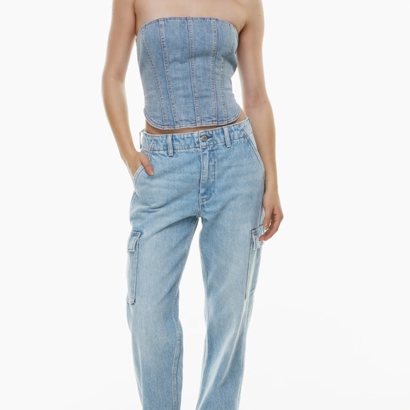 Denim Forum The 90s Edie Lo-Rise Cargo - Picture 5 of 6